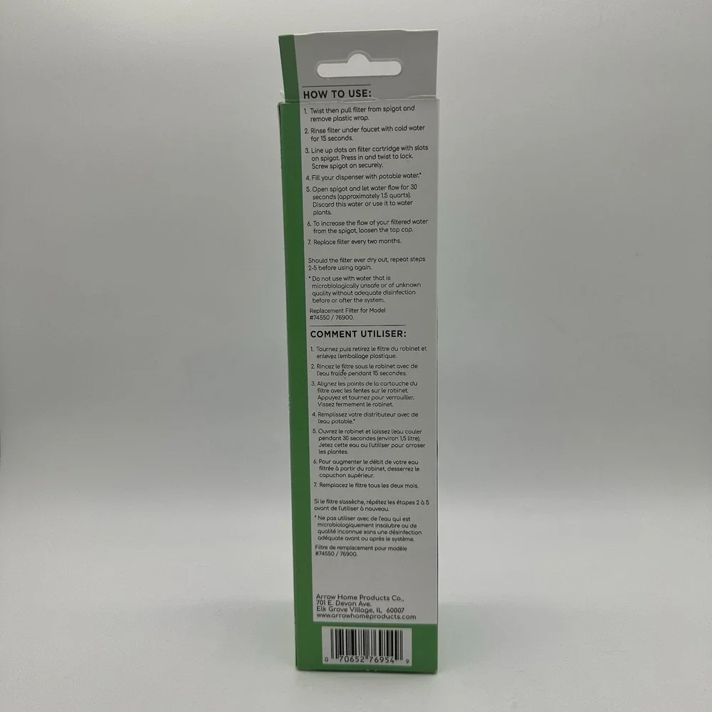 Arrow Cleara Water Filter Refill 4 Pack Replacement Filters BPA Free USA Made